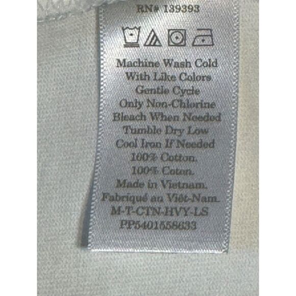 Everlane · Small · Men's Long-Sleeve Crew Tee · White Cotton Raglan - Picture 7 of 7